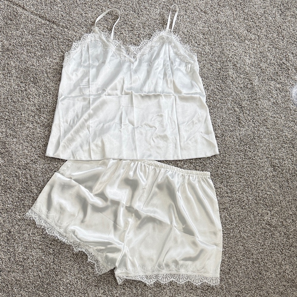 Lace/Silk Bridal Pajamas